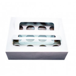 Caja Porta Mini Cupcakes Con Ventana 50 Pzs