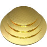 Base Redonda Elegante Forrada Gruesa Con Gofrado 12 Pzs