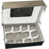Caja Plata Para Cupcakes Con Ventana 50 Pzs